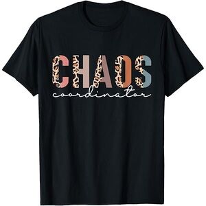 NWOT Chaos Coordinator Leopard Print Graphic T-Shirt Size XL
